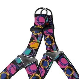 Шлея для собак BronzeDog Urban Art Диско S 40-53 см - мініатюра 2