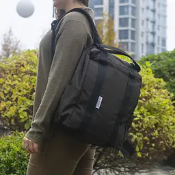 Рюкзак-антикрадій OOLOO Кенгуру mini 40x30x12 см, шоколадний 2734 - мініатюра 6