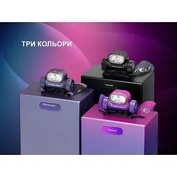 Ліхтар налобний Fenix HM55R, фіолетовий - мініатюра 14