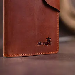 Чоловічий шкіряний гаманець SHVIGEL 18х8,5х1 см acs0016048 - мініатюра 7
