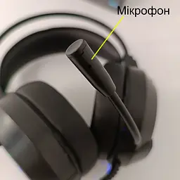 Навушники ігрові G606 USB з мікрофоном/регулюванням гучності та RGB підсвічуванням - мініатюра 3