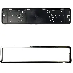 Рамка номера Elegant нержавіюча сталь 1 шт (EL 100 599)