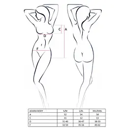 Боді монокіні Passion Adara Body black L/XL - мініатюра 2