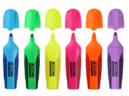 Набір маркерів Buromax Neon з гумовими вставками 6 шт. (BM.8904-94) - мініатюра 2