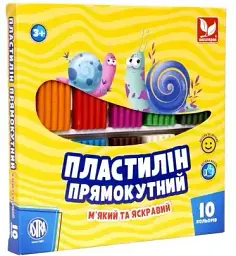 Пластилін "Школярик" 10 кольор. №303116003-UA(12)
