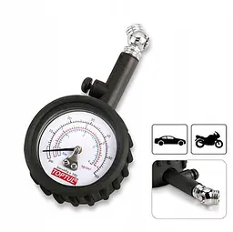 Манометр шинний 4 Бар/60 PSI Toptul JEAP060A - мініатюра 3