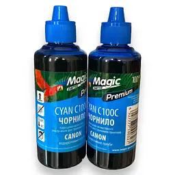 Чорнило універсальне Magic Parrot Premium для Canon Cyan C100C 100 мл - мініатюра 2