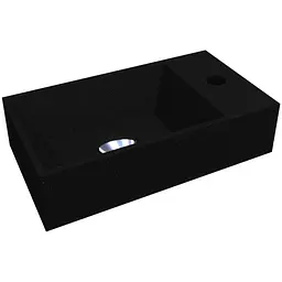 Умивальник Miraggio Copper 400 mirastone black 0000957, Чорний матовий