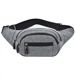 Поясна сумка бананка CV1MY1950-gray 28х14х8 см Сірий
