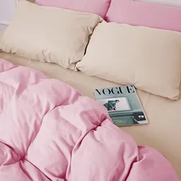 Постільна білизна MirSon 007-008 Milk/Pink Фланель 2x143x210 Сімейний (2200009659942) - мініатюра 4