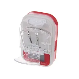 Зарядний пристрій жабка HY02, LCD USB Charger 4.2V 0.3A, червоно-білий адаптер живлення - мініатюра 4