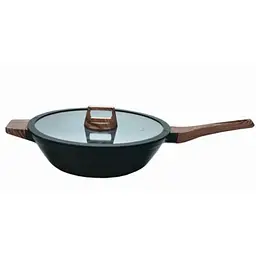 Сковорода WOK Pepper PR-2314-30 Wood з кришкою 30x9 см (136579)