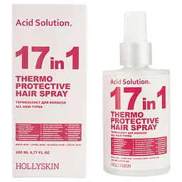 Спрей-термозахист для волосся Hollyskin 17 in 1 Aсid Solution, 200 мл