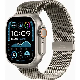 Смарт-часы Apple Watch Ultra 2 GPS + Cellular 49mm Natural Titanium Case w. N. Titanium Milanese Loop - M MX5R3