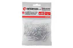 Витяжні заклепки з плоскою головкою Intertool 3.2 х 12.0 мм (в упаковці 50 шт.) - мініатюра 3
