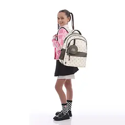 Рюкзак GoPack Education 182M Beige Polka Dots Бежевий (GO26-182M-3) - мініатюра 14