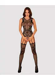 Бодистокінг Obsessive F239, S/M/L (чорний) - мініатюра 3