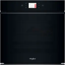 Whirlpool Духовий шафа електричний, 73л, A+, дисплей, конвекція, піроліз, телескопічні напрямні, чорний