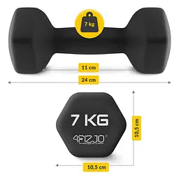 Гантелі вінілові 4FIZJO Classic 2 x 7 кг (P-5905973403207) - мініатюра 2