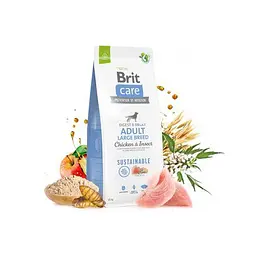 Сухий корм Brit Care Dog Sustainable Adult Large Breed для собак великих порід, з куркою та комахами, 12 кг - мініатюра 6
