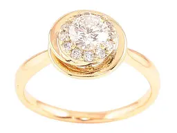 Каблучка XUPING Позолота 18K "Візерунок з цирконієм" (258599) р.17