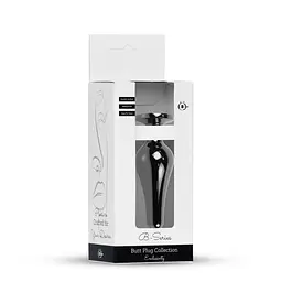 Анальна пробка - Jewellery Dark Silver BUTT PLUG- Green - мініатюра 10