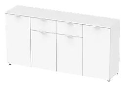 Комод Doros Рон 7 Білий 4 фасади 2 шухляди 160х38х81 (44900222) - мініатюра 2