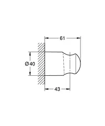 Тримач ручного душу Grohe QuickFix Vitalio Universal 279582430 Хром - мініатюра 3