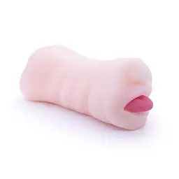 Двосторонній мастурбатор Men Powerup Eroticism: вагіна та ротик - мініатюра 6