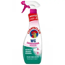 Спрей-піна для очищення унітазу ChanteClair WC Candeggina mousse з ефектом відбілювання 625 мл