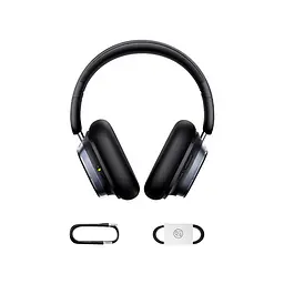 Накладні навушники Baseus Bowie H1s, Noise-Cancellation Wireless Headphones, BT5.4, ANC, 800mAh, 60h, 120h, black - мініатюра 6