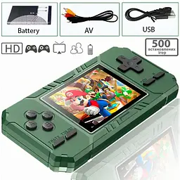 Ігрова консоль-приставка з додатковим джойстиком dendy SEGA S8 520 в 1 Зелена - мініатюра 2