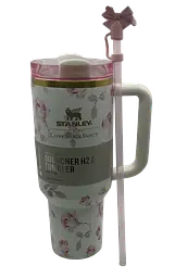 Термос термочашка Stanley Quencher H2.0 Tumbler з нержавіючої сталі 1,18 л Vintage Rose KT6007856 - мініатюра 2
