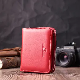 Гаманець для жінок яскравого кольору з натуральної шкіри ST Leather 22552 червоний - мініатюра 8