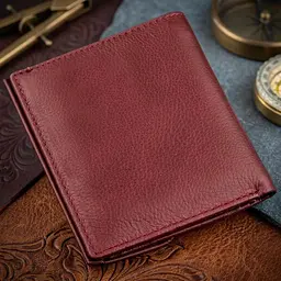 Невеликий жіночий гаманець із монетницею ST Leather 18920 бордовий - мініатюра 3
