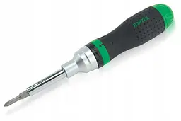 Тріскоткова викрутка-бітотримач 1/4" Toptul 19-в-1 GAAR1002 - мініатюра 2