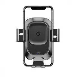 Тримач в машину з бездротовим ЗП Wireless Charger Baseus Smart Vehicle Bracket (Osculum Type) чорний (21738) - мініатюра 8