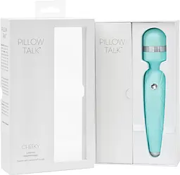 Розкішний вібромасажер PILLOW TALK - Cheeky з кристалом Swarovski, плавне підвищення потужності - мініатюра 9
