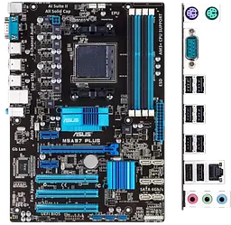 Материнська плата Asus M5A97 Plus Socket AM3+ (M5A97 PLUS) Б/В - мініатюра 2