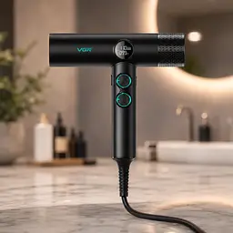 Фен для волосся Digital VGR V-401 / Професійний фен для волосся чорний / Фен з дифузором