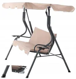 Садова гойдалка Garden Line Vip beige 170 x 110 x 153 см - мініатюра 4