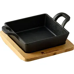 Сковорода MasterPro Foodies cook&share, 12.6x18.5 см з серверувальною дошкою (BGMP-3805-EM)