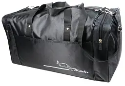 Сумка дорожня середня Wallaby 340-7 з нейлону 38 л 54×29×25 см Чорна - мініатюра 3