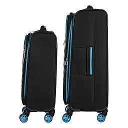 2E Набір валіз 2E, Trek, (M+S), TSA, 4 колеса, + 2 рюкзаки Cabin (2E-BPET-CABIN-BK), поліестр, чорний - мініатюра 6