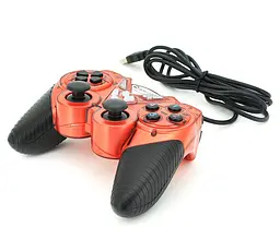 Геймпад USB джойстик ПК Voltronic DualShock USB-908 Red - мініатюра 2