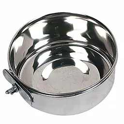 Flamingo (фламінго) feeder миска для клітки з гвинтовим кріпленням, нержавійка 0.8 d 150 мм