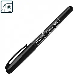 Маркер перманентний Pica Classic 534/40 Permanent Pen Medium, тонкий червоний - мініатюра 2