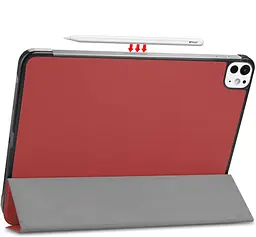 Чохол-книжка BeCover Smart Case для Apple iPad Pro 11" M4 2024 Червоний Wine (711628) - мініатюра 4
