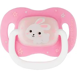 Силіконова симетрична пустушка Canpol babies Bunny & Company Кролик 18+ міс. рожевий (23/270_pin)