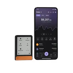 Апаратний гаманець для криптовалют Ledger Flex BTC Orange + Recovery Key - мініатюра 6